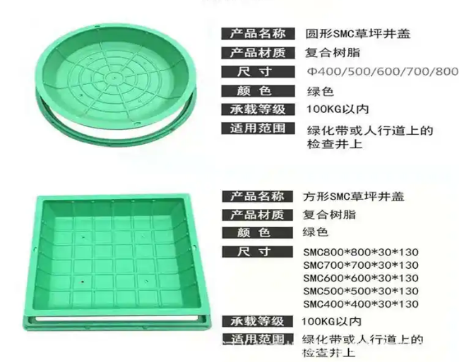 容县树脂复合种植井盖展示